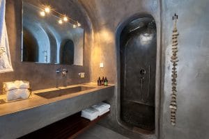 santorini luxury villa pura vida bathroom 13 1