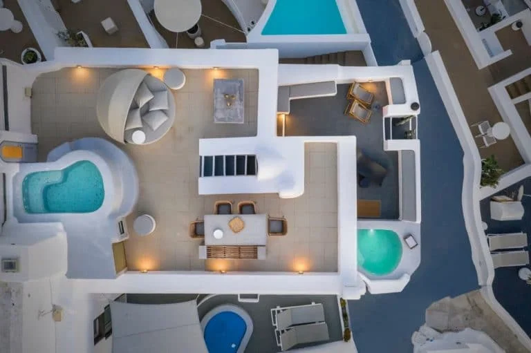view pura vida villa house luxury suites santorini 12