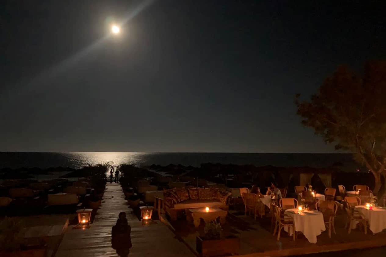 dine under the stars experiences in santorini